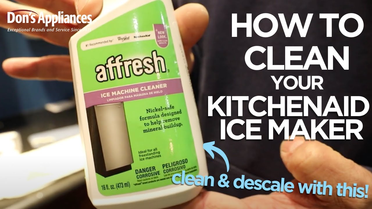 Cleaning a Freestanding Ice Maker 